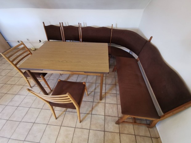 Étkező garnitúra szövet borítással