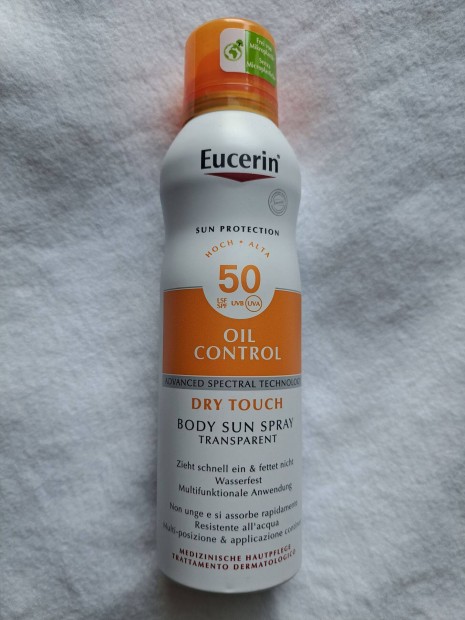 Eucerin Sun Oil Control Dry Touch Szntelen napoz aerosol spray SPF50