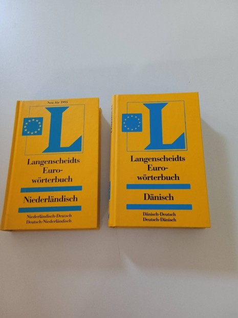 Euro - wörterbuch, Langenscheidt, dán, holland német nyelvvel
