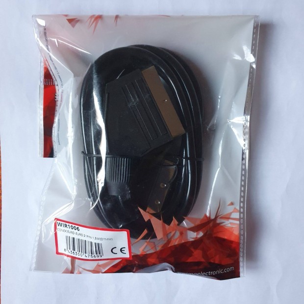 Euro-scart kbel 1,5m