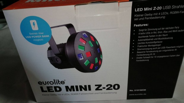 Eurolite LED Mini Z-20 LED-es olcs fny effekt, vadonatj