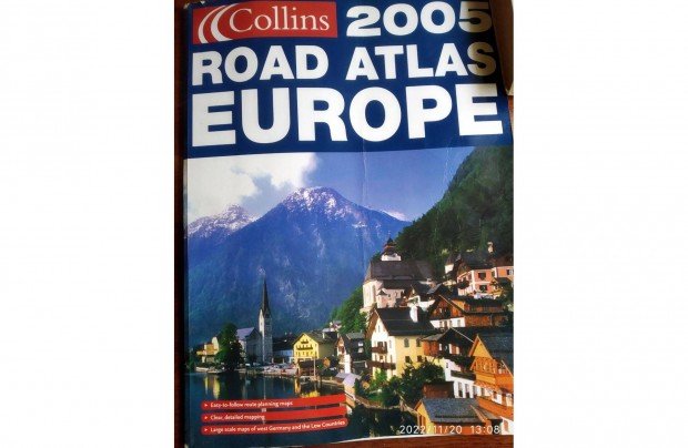 Eurpa autatlasza Collins Road ATLAS Europa