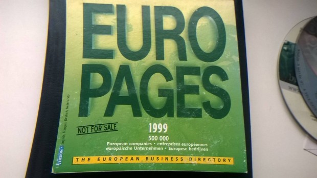 Europages , Eurpai zleti Telefonknyv CD 2001 ,j
