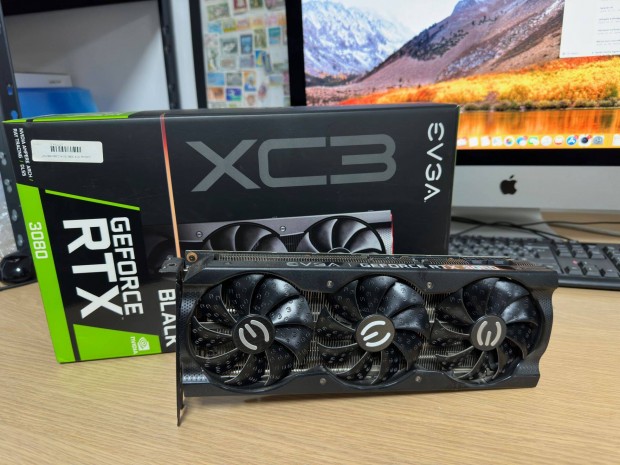 Evga Geforce Rtx 3080 XC3 Black Gaming videokrtya, 10Gb Gddr6X