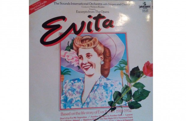 Evita filmzenk bakelit hanglemezek eladk