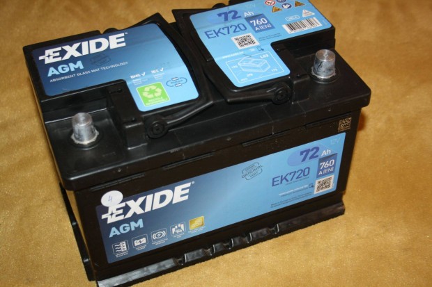 Exide AGM Akkumultor 72Ah 760A