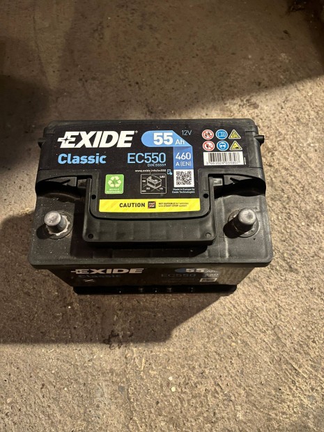 Exide Classic EC550 12V 55Ah jobb+ akkumul�tor