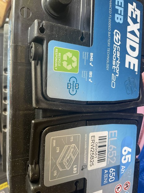 Exide efb 75ah akku EL652
