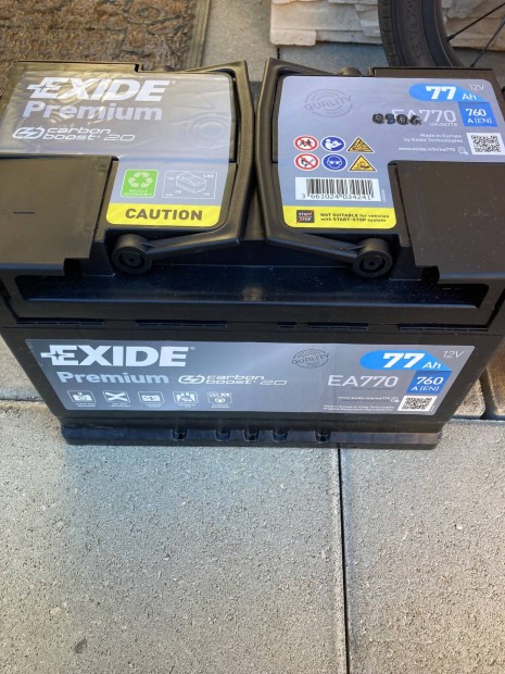 Exide prmium 12v 77 Ah akkumltor elad!