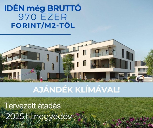 Exkluzv lakparkban 66 m2-es erklyes laks