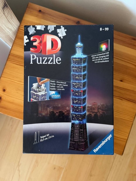 Exkluzv vilgt 3D puzzle - Taipei 101, Ravensburger