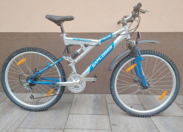 Explorer első- hátsó tárcsafékes, össztelós, alumíniumvázas, 26"-os