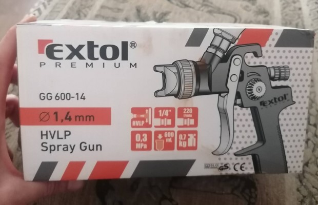 Extol festékszóró, felsőtartályos, 600ml