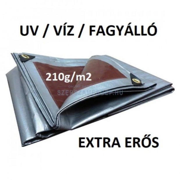 Extra ers, vzll , UV s fagyll takarponyva 210g/m2 , 2x4 m