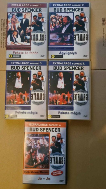 Extralarge Bud Spencer sorozat ! 5 db dvd Újszerű állapotban !
