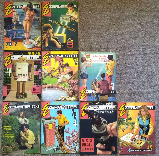 Ezermester barkács magazinok (87 db) 1970-es évek