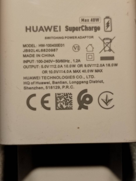 Ezra 20w huawei gyors tlt