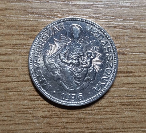 Ezüst 2 pengő 1936-os szép állapotban.