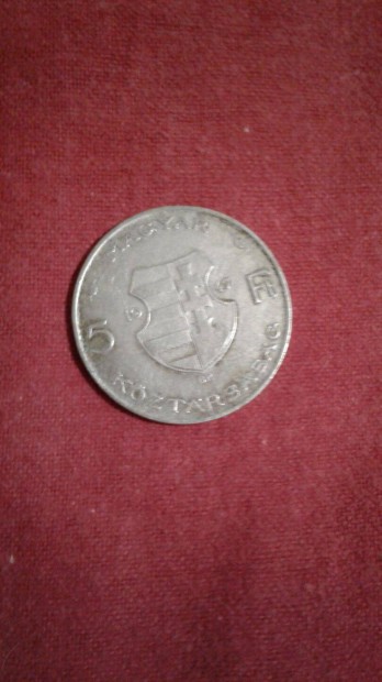 Ezst Kossuth 5 forint 12g ezst pnzrme 1947 vjrat