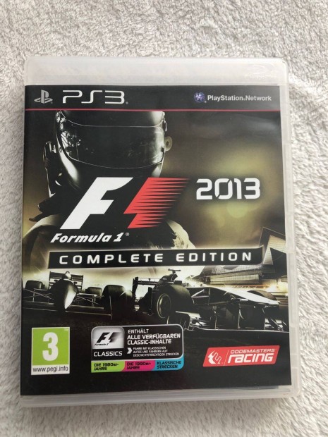 F1 2013 Formula 1 Ps3 Playstation 3 jtk