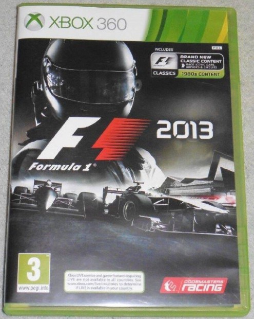 F1 2013 (Forma 1) Gyri Xbox 360 Jtk Akr Flron