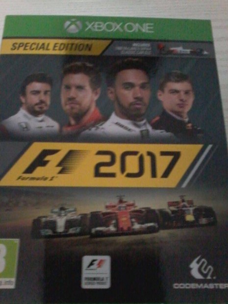 F1 2017 Xbox 1 jtk elad.(nem postzom)