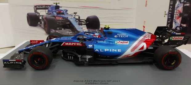 F1 Alpine A521 Bahrain Gp 2021 Esteban Ocon 1:18 Spark 1:18 Spark