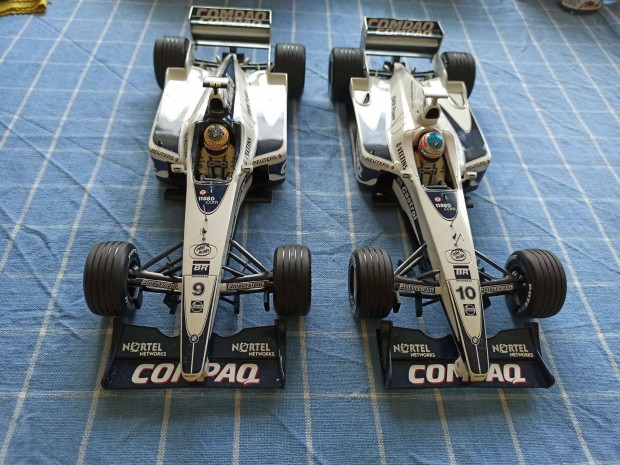 F1 Minichamps BMW 1:18, Ralf Schumacher, Jenson Button Fm ritkasgok!