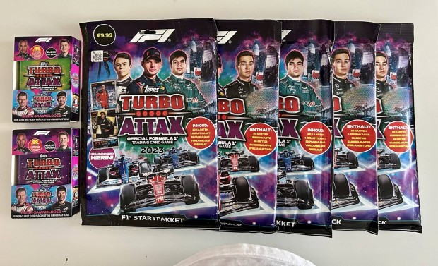 F1 Turbo attax 2023 kezdcsomagok, krtyk