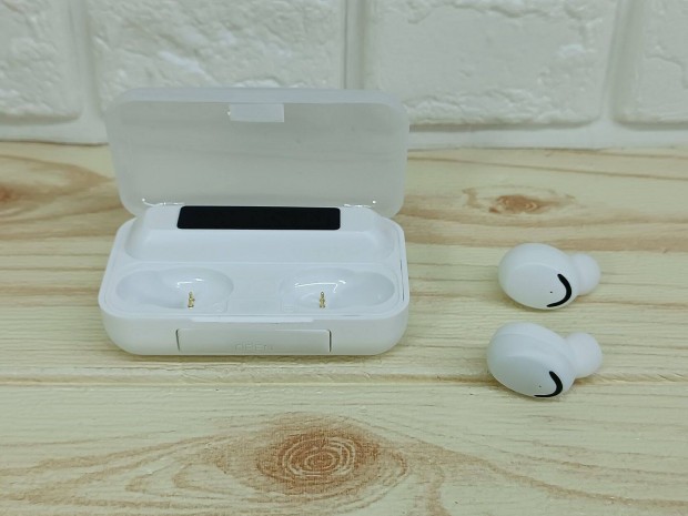 F9-5 Mini fülhallgató TWS Bluetooth Led kijelzős Power bank tárolóban