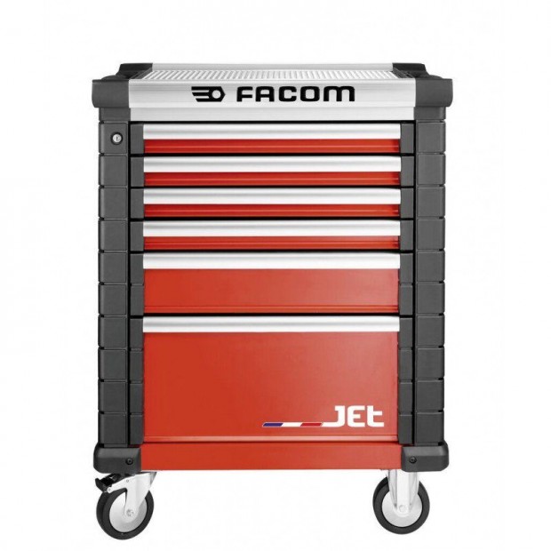 FACOM Roller Szekrény JET M3 / 6 fiókos piros