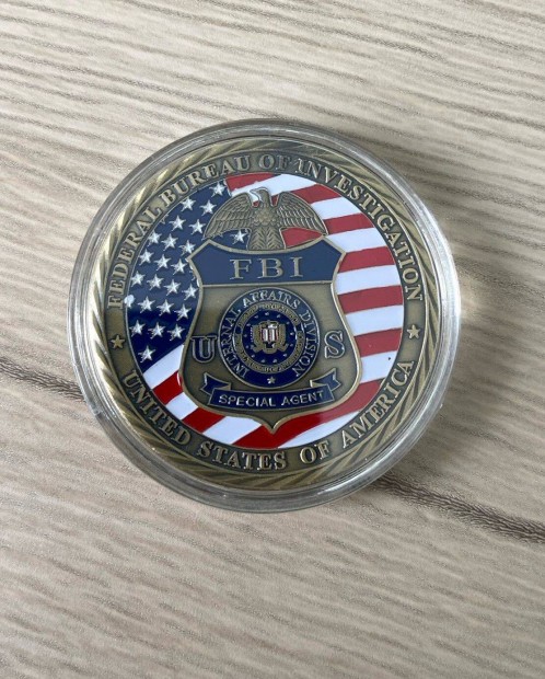FBI új fém coin, érem