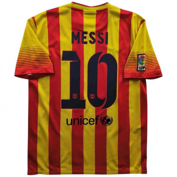 FC Barcelona 2013-14 Nike vendg Lionel Messi foci mez M-es