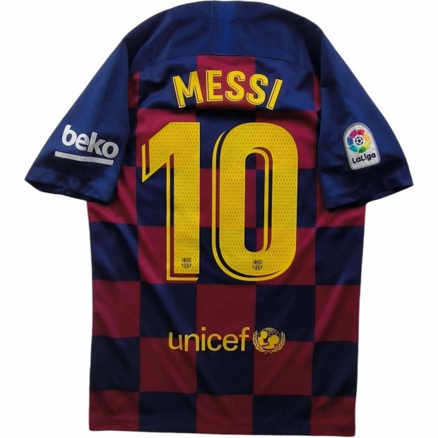 FC Barcelona 2019-20 Nike hazai Lionel Messi foci mez S-es