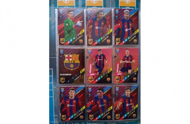 FC Barcelona Teljes sor Panini Fifa 365 2024 focis krtya