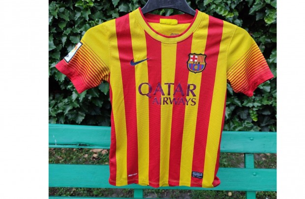 FC Barcelona eredeti Nike piros srga gyerek mez (137-147)