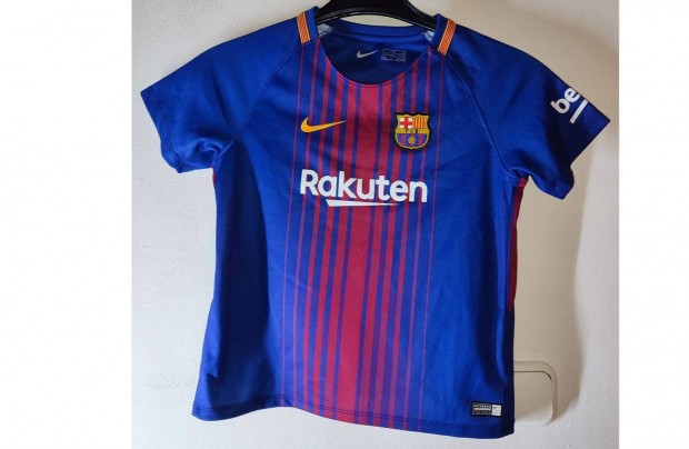 FC Barcelona gránátvörös kék eredeti Nike 2017 gyerek mez (116-122)