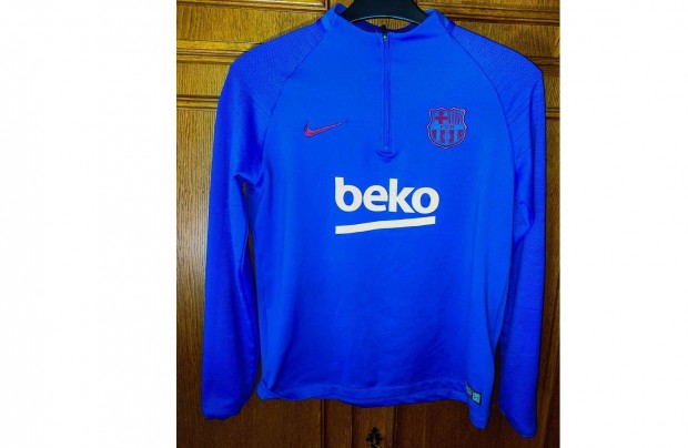 FC Barcelona kék eredeti Nike gyerek cipzáras nyakú felső (158-170)
