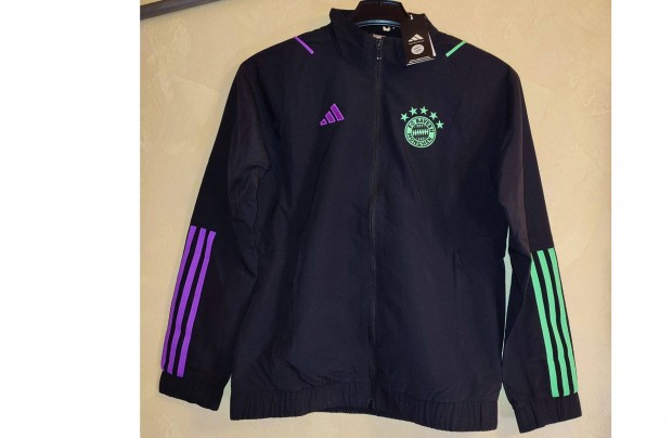 FC Bayern München eredeti adidas cipzáras gyerek fekete felső (M,152)
