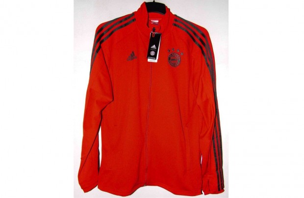 FC Bayern München eredeti adidas piros cipzáras felső (XS, M)