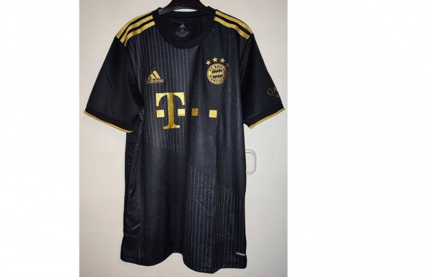 FC Bayern München fekete arany eredeti adidas 2021-2022-es mez (M)