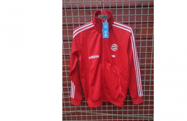 FC Bayern München piros eredeti adidas Originals cipzáras felső (M)