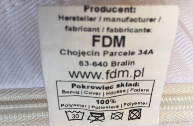 FDM Kisgy matrac 120x65 cm