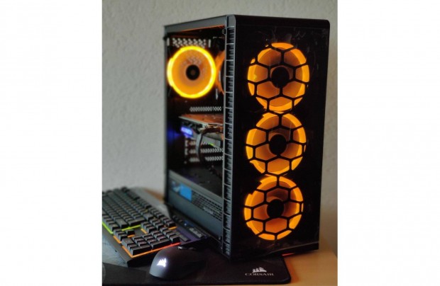 FHD Core I5 8500 SSD Gamer Max PC 16GB 500GB AMD RX 580 8GB 1Év GAR!