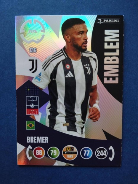FIFA Club World Cup Bremer (Juventus) Emblem focis kártya