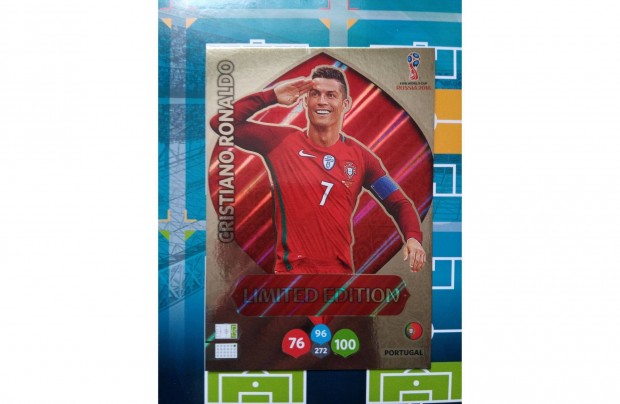 FIFA World Cup 2018 Adrenalyn Cristiano Ronaldo XXL Limited krtya