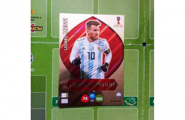 FIFA World Cup 2018 Adrenalyn Messi XXL Limited krtya