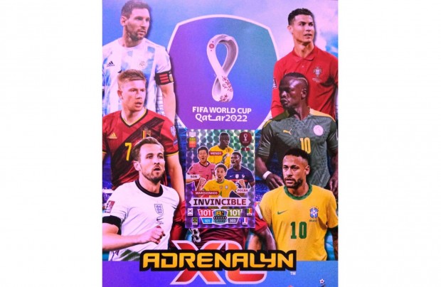 FIFA World Cup Qatar 2022 Adrenalyn Invincible focis kártya