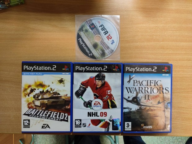 FIFA, NHL, Battlefield, Pacific Warriors PS2 Playstation 2 jtk