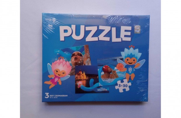 FINA vizes vb Budapest 2017 * 3 puzzle 1 dobozban * Sportimdknak!